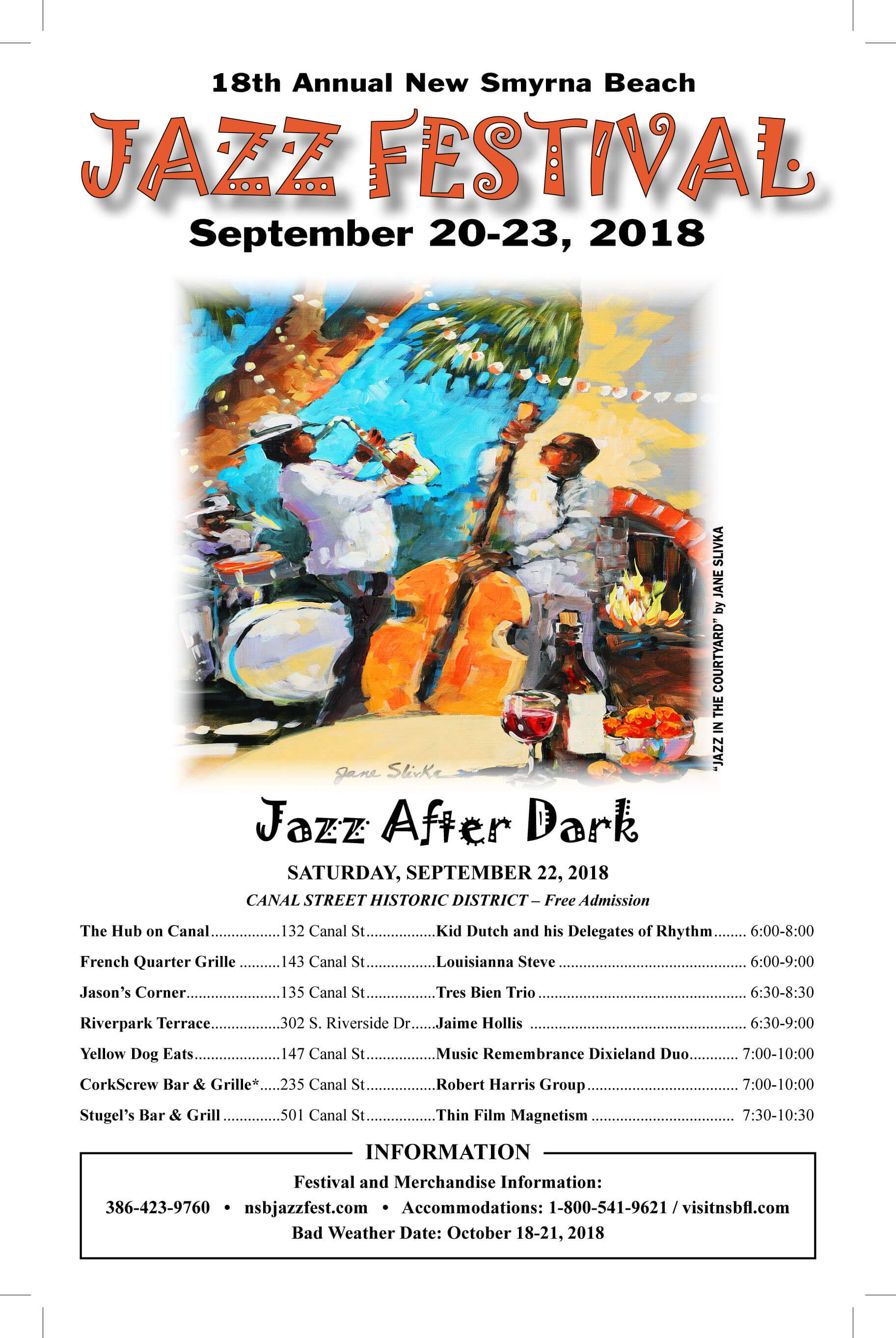 Jazz After Dark - Canal Street Historic District